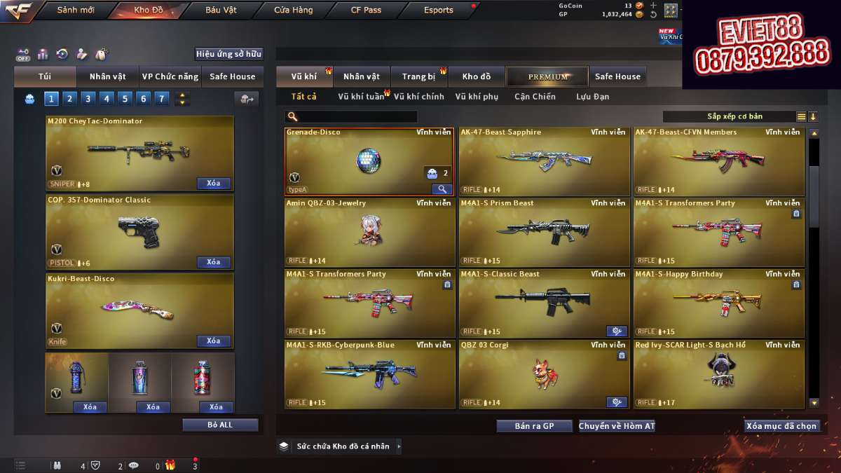 shop acc cf uy tin gia re